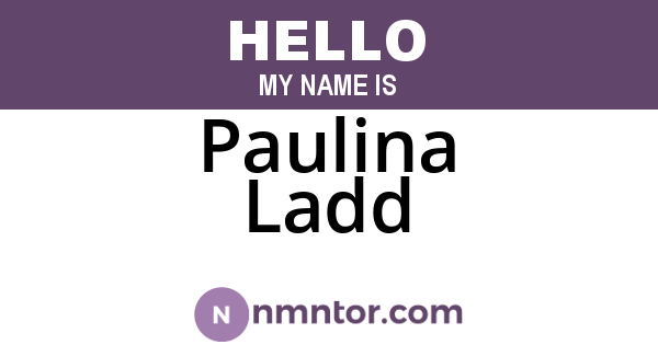 Paulina Ladd