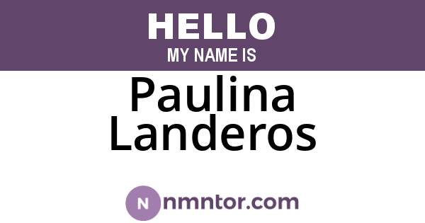 Paulina Landeros