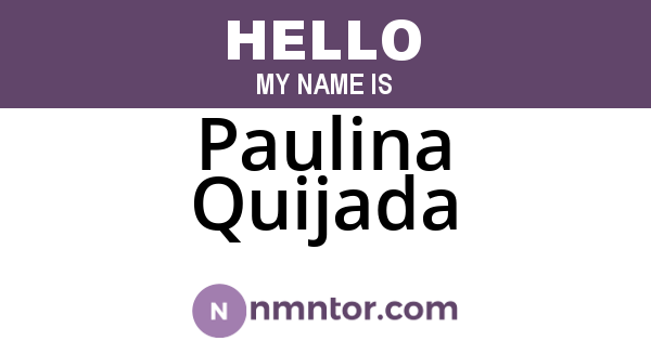 Paulina Quijada