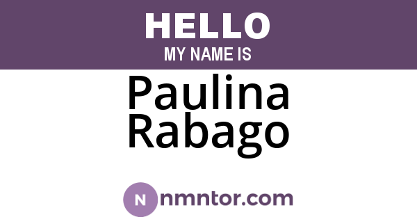 Paulina Rabago