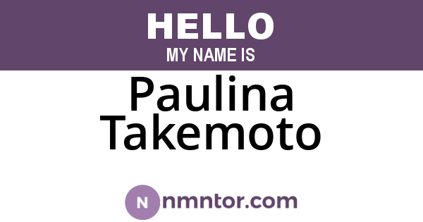 Paulina Takemoto