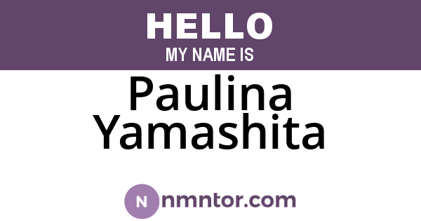Paulina Yamashita