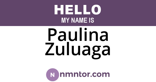 Paulina Zuluaga