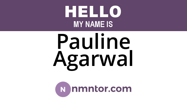 Pauline Agarwal