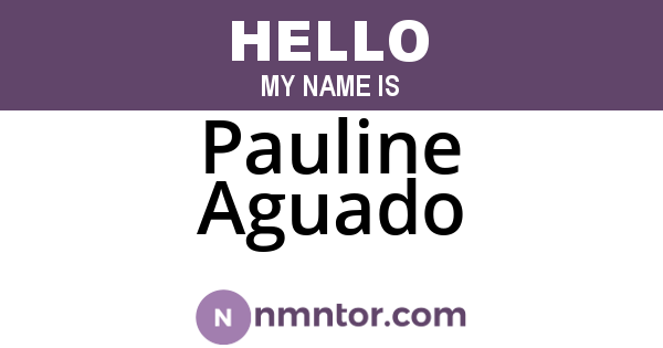 Pauline Aguado