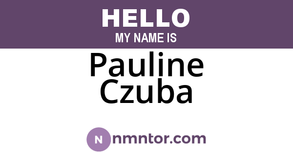 Pauline Czuba