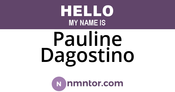 Pauline Dagostino