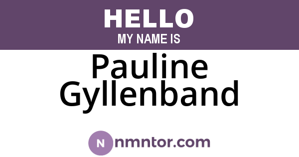Pauline Gyllenband