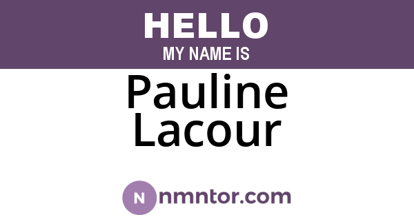 Pauline Lacour