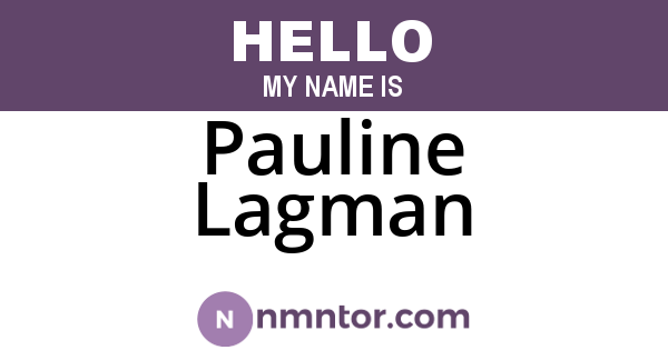 Pauline Lagman