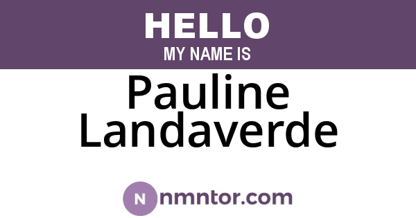 Pauline Landaverde