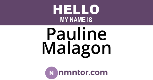 Pauline Malagon