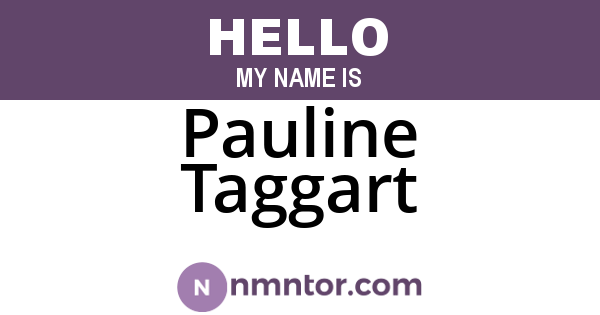 Pauline Taggart
