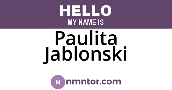 Paulita Jablonski