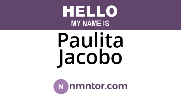 Paulita Jacobo