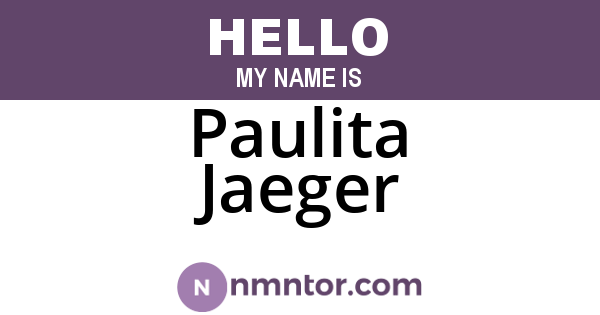 Paulita Jaeger