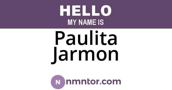 Paulita Jarmon