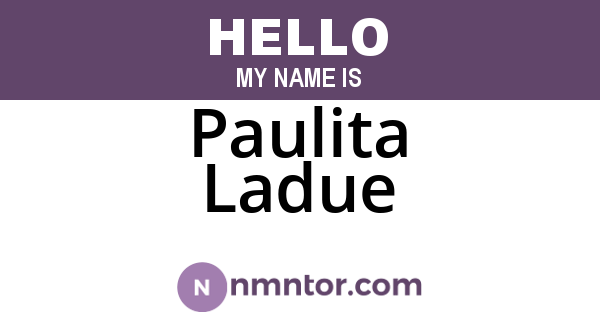 Paulita Ladue
