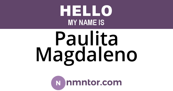 Paulita Magdaleno