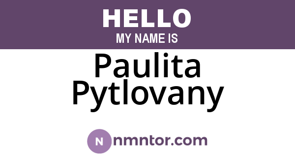 Paulita Pytlovany