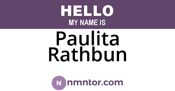 Paulita Rathbun