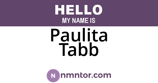 Paulita Tabb