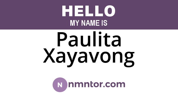 Paulita Xayavong
