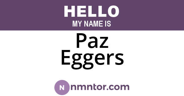 Paz Eggers