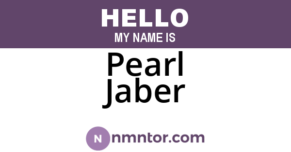 Pearl Jaber