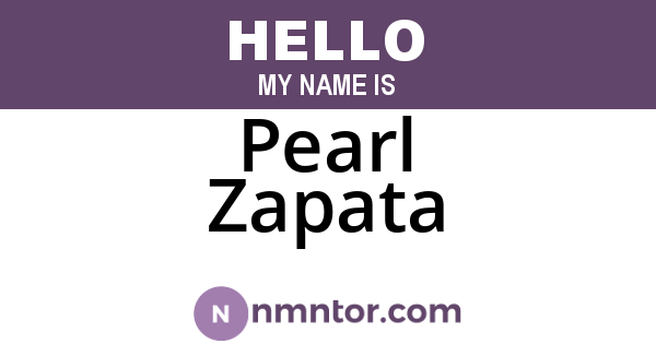 Pearl Zapata