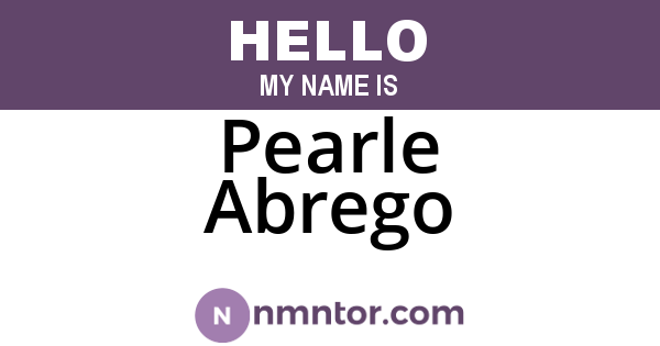 Pearle Abrego