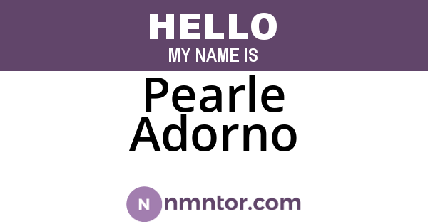 Pearle Adorno
