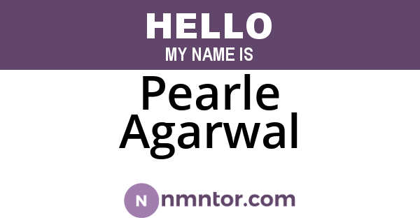 Pearle Agarwal