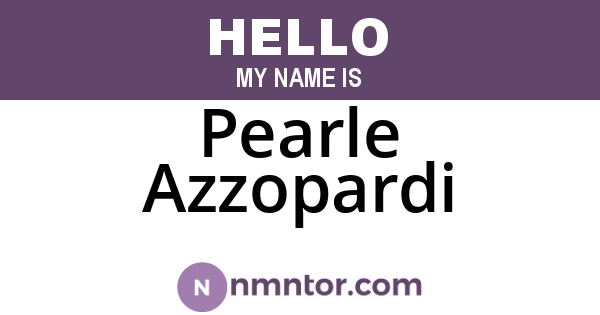 Pearle Azzopardi