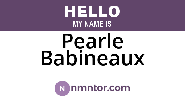 Pearle Babineaux