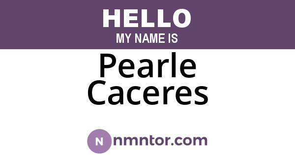 Pearle Caceres