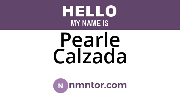 Pearle Calzada