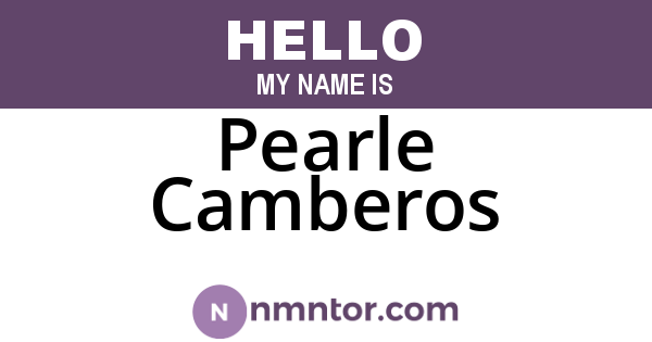 Pearle Camberos