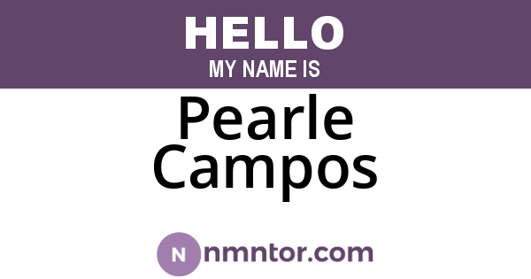 Pearle Campos