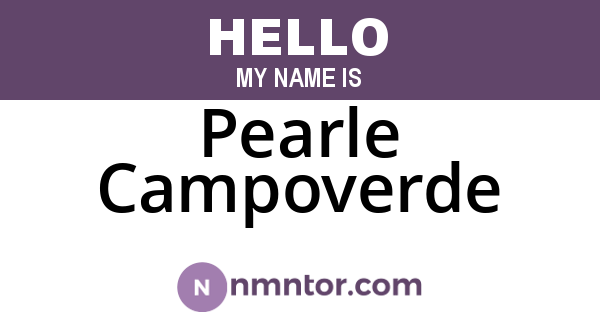 Pearle Campoverde