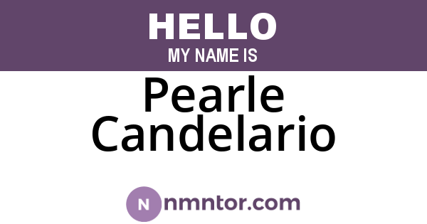 Pearle Candelario
