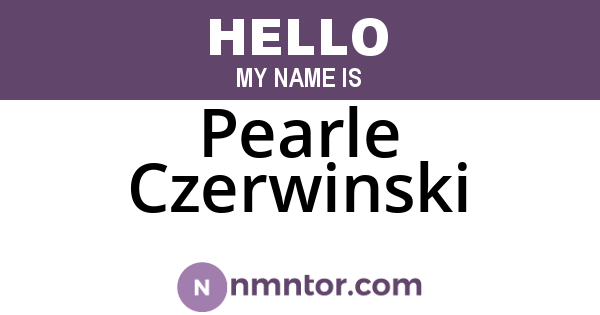 Pearle Czerwinski