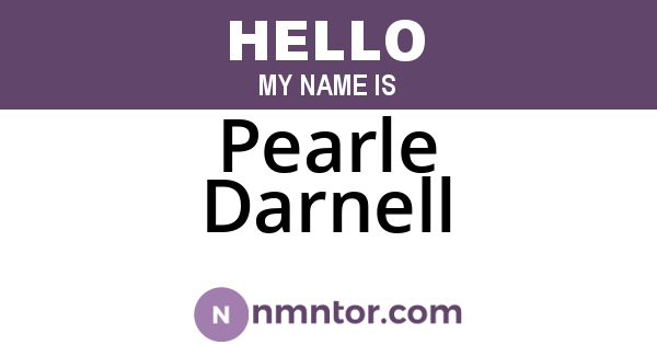 Pearle Darnell
