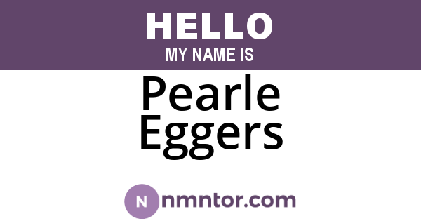 Pearle Eggers