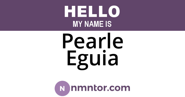 Pearle Eguia