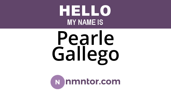 Pearle Gallego