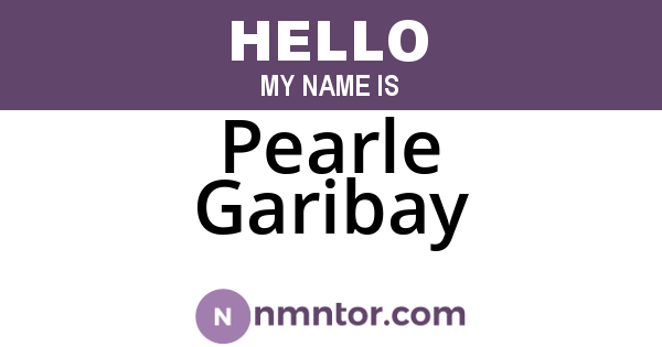 Pearle Garibay