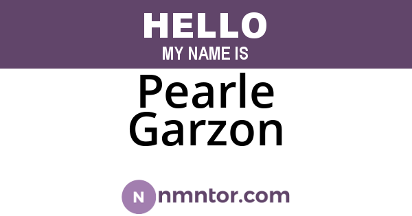 Pearle Garzon
