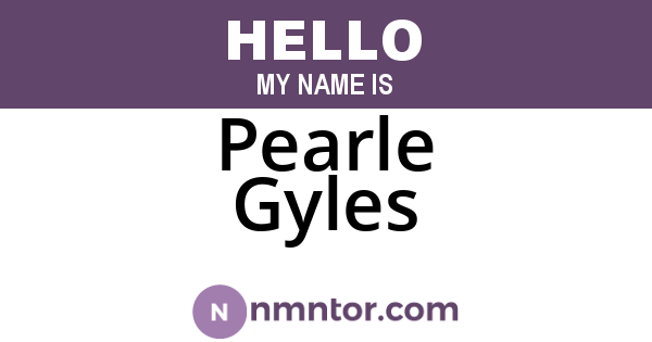 Pearle Gyles