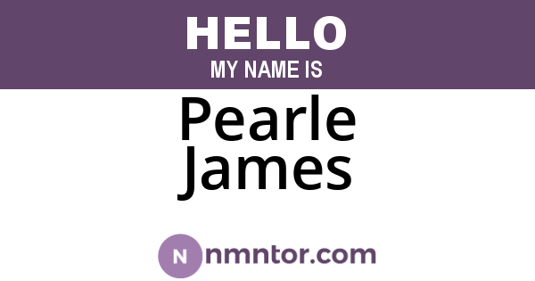 Pearle James
